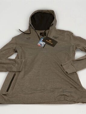 Warroad Butter Hoodie Jacket Mens XS Grey Quarter 1/4 Zip Pullover Hockey Size S